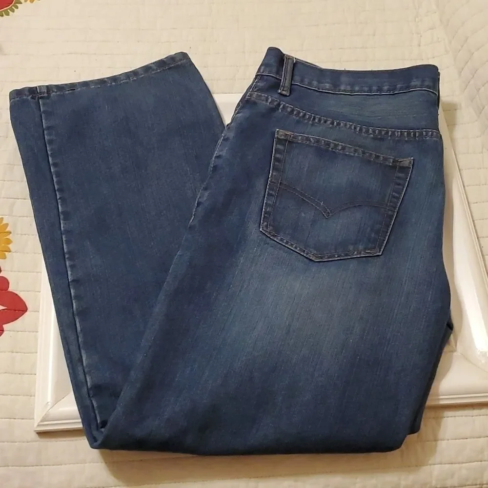 Levi's 505 Relaxed Fit Medium Wash Blue Jeans Size 20 Husky